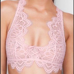 NWT Victoria’s Secret Pink Lace Bralette - XS